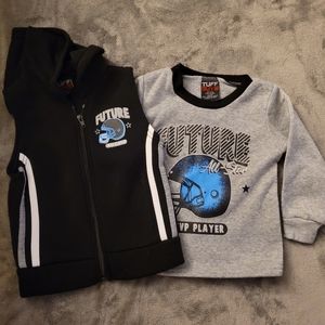 Boys 2T Vest and Sweater